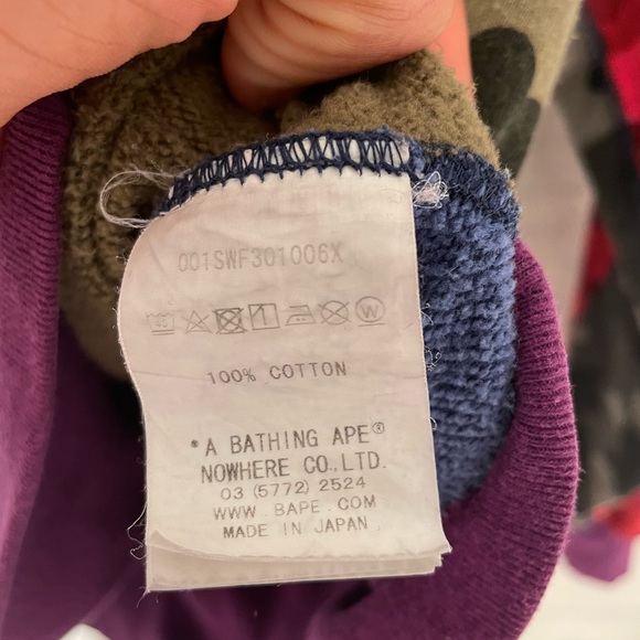 Bape Mix Camo Crazy Shark Crewneck - Picture 12 of 13